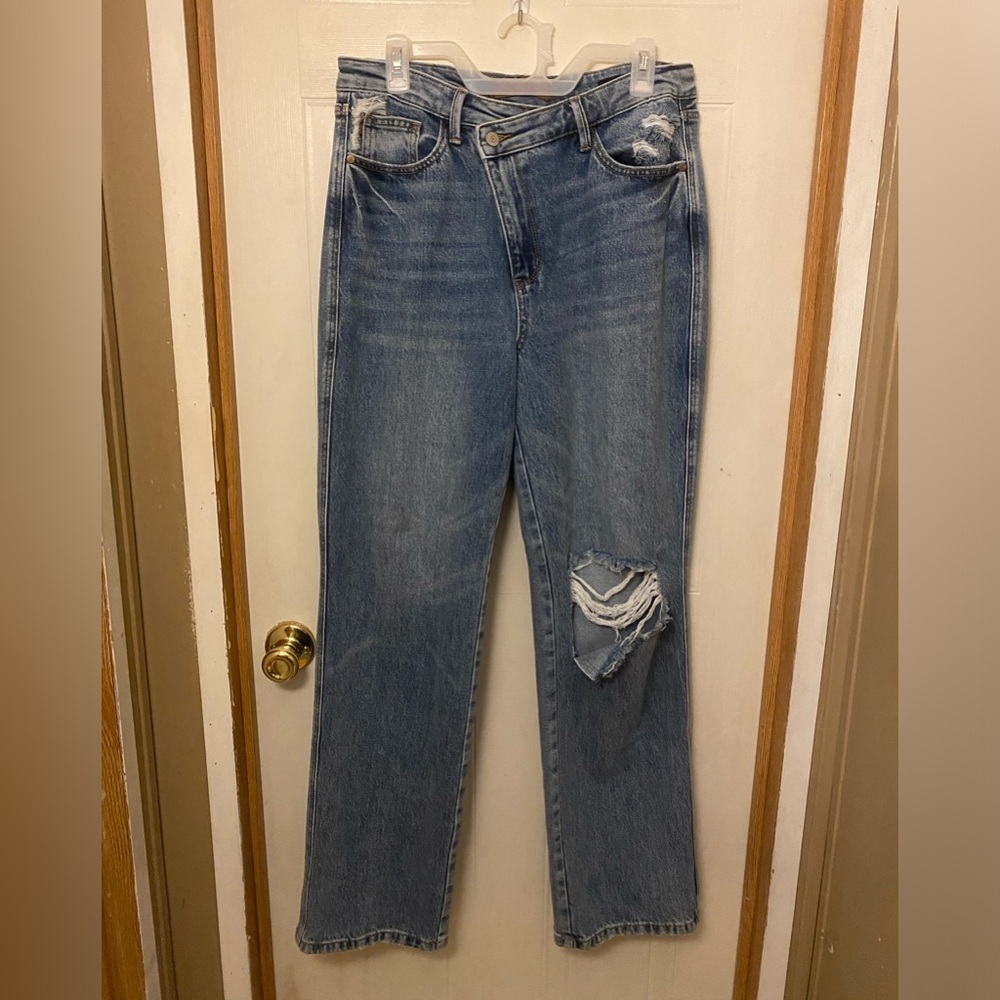 Judy Blue Distressed Dad Jean